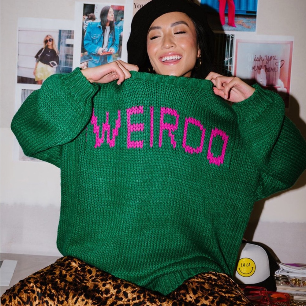 Green 'Weirdo' Sweater